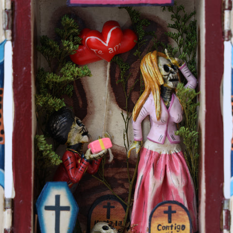 💀 Retablo “Te amare por siempre ” – Amor Eterno Hecho a Mano 🎨