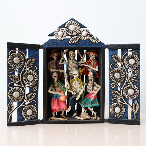 Retablo Andino "Calavera"