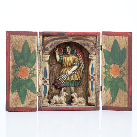 🌟 Retablo San Gabriel Arcángel – Arte Popular Peruano Hecho a Mano