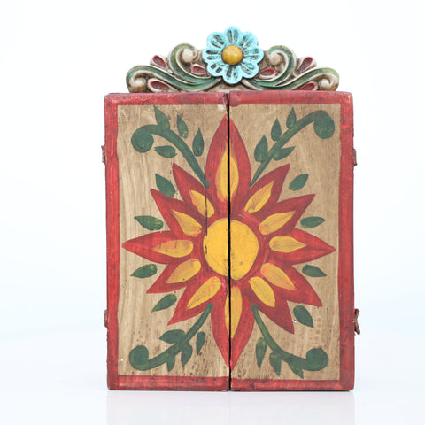 🌟 Retablo de la Virgen con Niño – Arte Popular Peruano Hecho a Mano