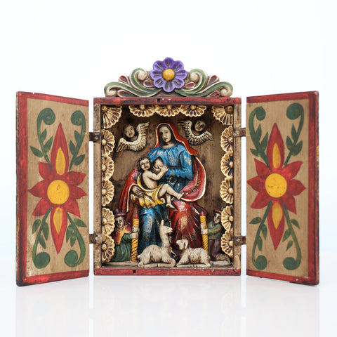 🌟 Retablo Virgen de la leche – Arte Popular Peruano