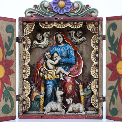 🌟 Retablo Virgen de la leche – Arte Popular Peruano