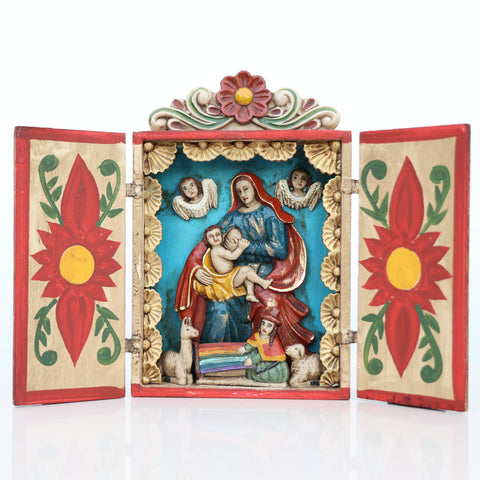 🌟 Retablo Virgen de la leche  – Arte Popular Peruano