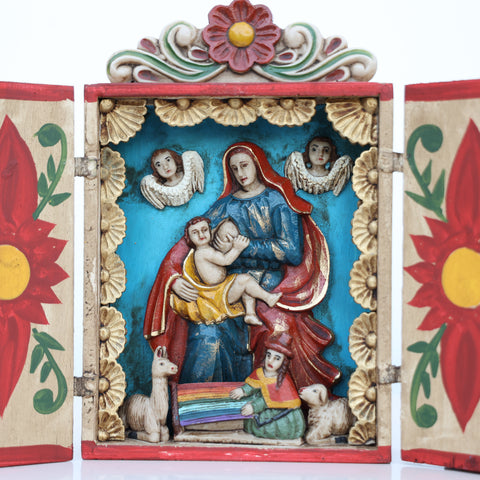 🌟 Retablo Virgen de la leche  – Arte Popular Peruano