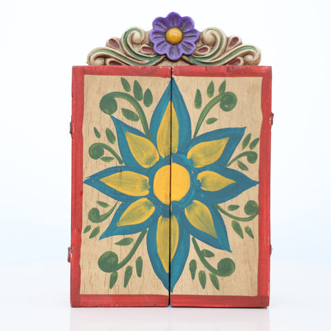 🌟 Retablo de San Cristóbal – Arte Popular Peruano Hecho a Mano