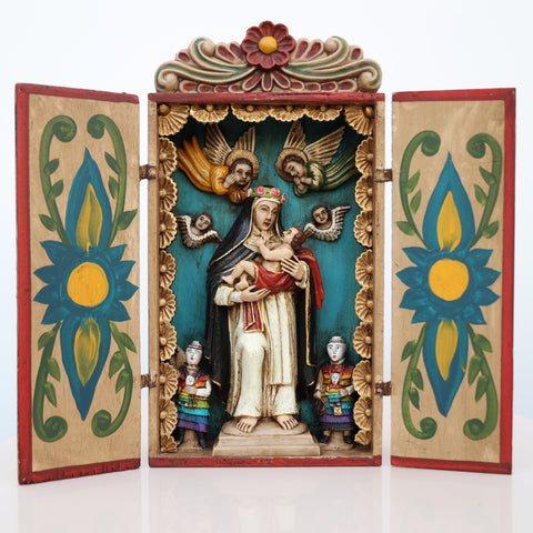 🌟 Retablo de Santa Rosa de Lima – Arte Popular Peruano