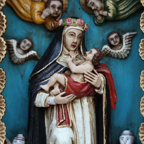 🌟 Retablo de Santa Rosa de Lima – Arte Popular Peruano