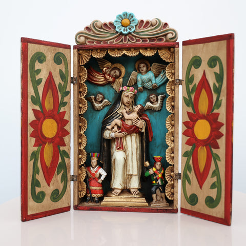 🌟 Retablo de Santa Rosa de Lima – Arte Popular Peruano