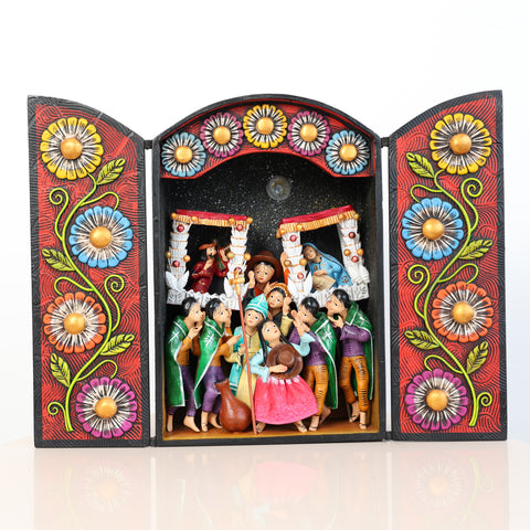 🏔️✨ Retablo Andino “Procesión Tradicional” de 29 × 39 cm ✨