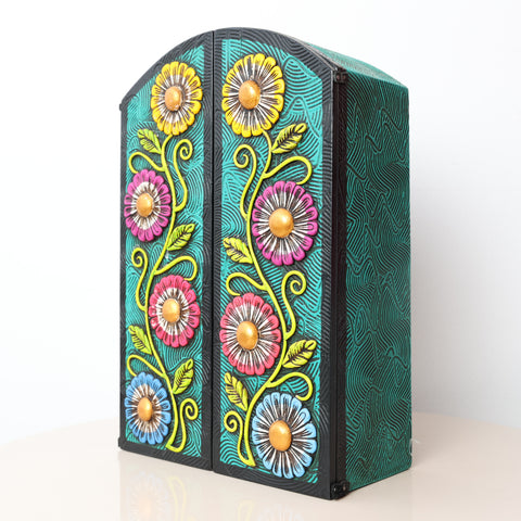 🎭✨ Retablo Andino Maestros Mascareros de 29 × 39 cm ✨