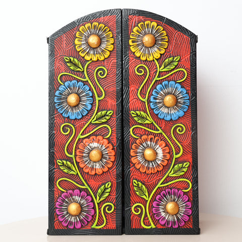 🎭✨ Retablo Andino Taller de Máscaras de 29 × 39 cm ✨