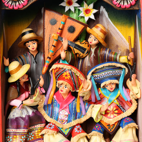 💃✨ Retablo Andino Danza Tradicional de 29 × 39 cm ✨