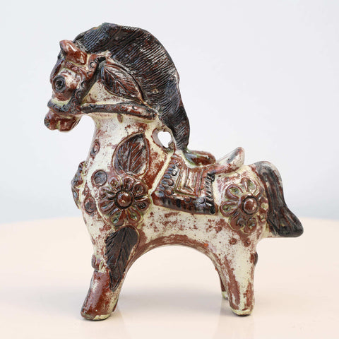 🐎✨ Caballo de Pucará Barroco Rústico 14 cm – Cerámica Artesanal ✨