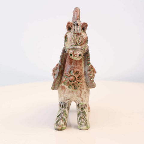 🐎✨ Caballo de Pucará Barroco Rústico 14 cm – Cerámica Artesanal ✨