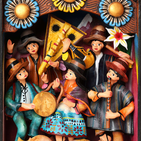 🎨✨ Retablo Andino Fiesta Musical ✨