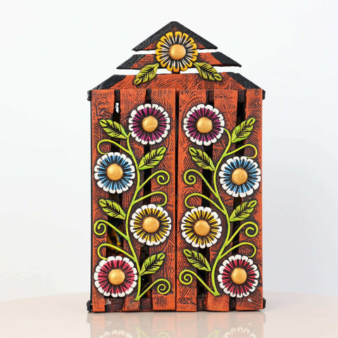 🌟✨ Retablo Andino Nacimiento Naranja de 25 cm ✨