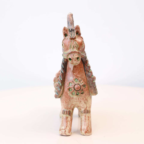 🐎✨ Caballo de Pucará Barroco Rústico 14 cm – Cerámica Artesanal ✨