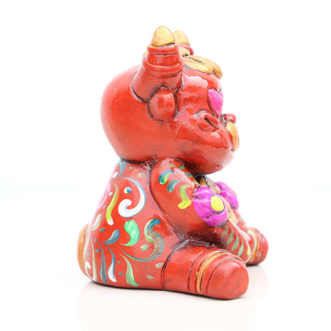 🐂❤️ Toro Amoroso 12 cm – Cerámica Iconográfica ✨