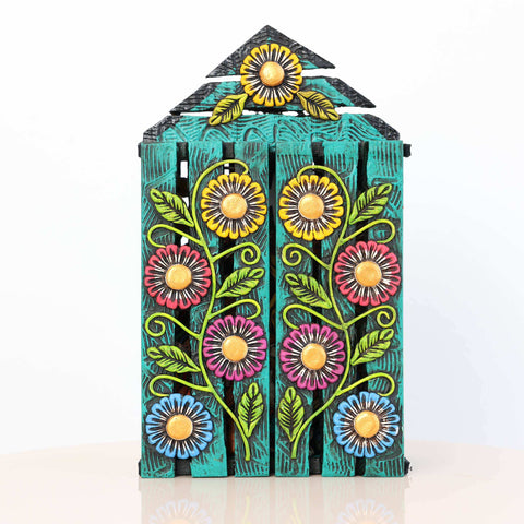 🌟✨ Retablo Andino Nacimiento Turquesa de 25 cm ✨