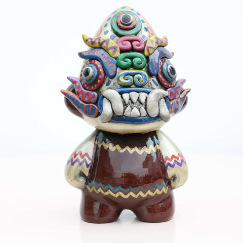 🛡️🌿 Ícaro Guardián 15 cm – Cerámica Iconográfica ✨