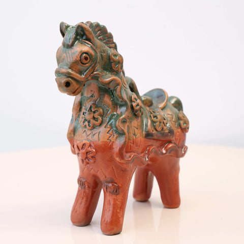 🐎✨ Caballo de Pucará Barroco Rústico 14 cm – Cerámica Artesanal ✨