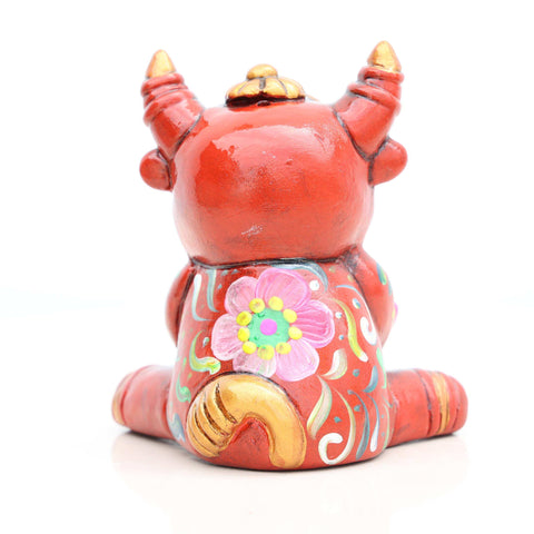 🐂❤️ Toro Amoroso 12 cm – Cerámica Iconográfica ✨