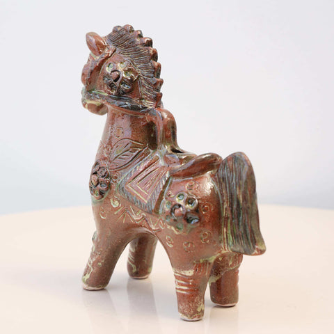 🐎✨ Caballo de Pucará Barroco Rústico 14 cm – Cerámica Artesanal ✨