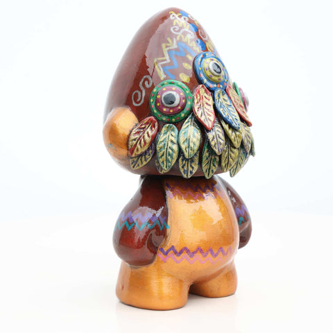 🛡️🌿 Ícaro Guardián 15 cm – Cerámica Iconográfica ✨