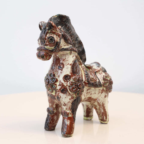 🐎✨ Caballo de Pucará Barroco Rústico 14 cm – Cerámica Artesanal ✨
