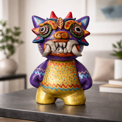 ✨ Ícaro Gato Michi 15 cm – Cerámica Iconográfica ✨