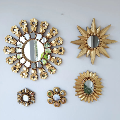 Hermosa composición de espejos decorativos artesanales cuzqueños, ideales para embellecer tu hogar con estilo único. Espejos Artesanales laminados en pan de Oro-Espejos Decorativos-Espejos Peruanos-Espejos Cuzqueños-Peruvian Mirrors-Espejos de Madera