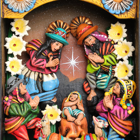 Descubre la magia de los Retablos Ayacuchanos: Arte tradicional peruano que cuenta historias con cada detalle hecho a mano. Perfectos para decorar tu hogar con el Arte Peruano- Retablo Ayacuchano- Artesanía Peruana- Echo a Mano - Decoración Artesanal