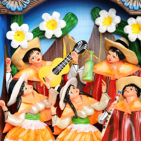 Descubre la magia de los Retablos Ayacuchanos: Arte tradicional peruano que cuenta historias con cada detalle hecho a mano. Perfectos para decorar tu hogar con el Arte Peruano- Retablo Ayacuchano- Artesanía Peruana- Echo a Mano - Decoración Artesanal