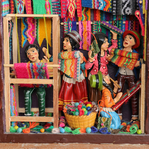 Descubre la magia de los Retablos Ayacuchanos: Arte tradicional peruano que cuenta historias con cada detalle hecho a mano. Perfectos para decorar tu hogar con el Arte Peruano- Retablo Ayacuchano- Artesanía Peruana- Echo a Mano - Decoración Artesanal