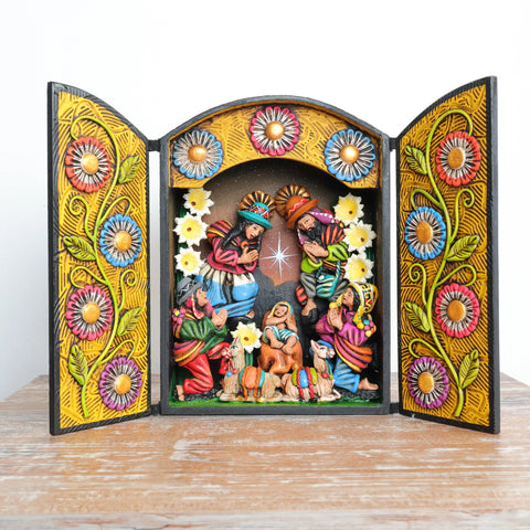 Descubre la magia de los Retablos Ayacuchanos: Arte tradicional peruano que cuenta historias con cada detalle hecho a mano. Perfectos para decorar tu hogar con el Arte Peruano- Retablo Ayacuchano- Artesanía Peruana- Echo a Mano - Decoración Artesanal