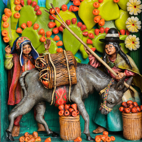 Descubre la magia de los Retablos Ayacuchanos: Arte tradicional peruano que cuenta historias con cada detalle hecho a mano. Perfectos para decorar tu hogar con el Arte Peruano- Retablo Ayacuchano- Artesanía Peruana- Echo a Mano - Decoración Artesanal