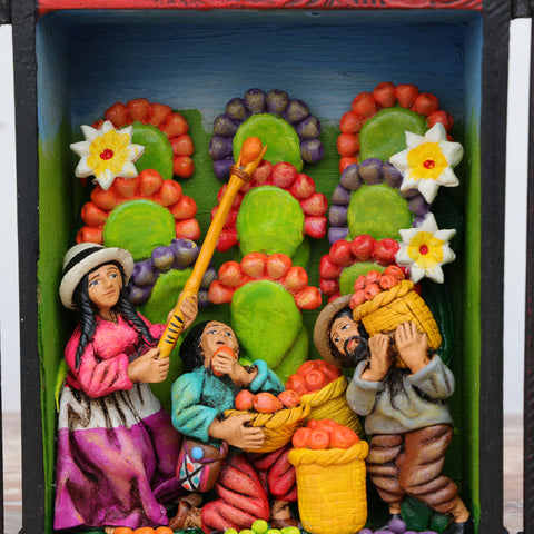 Descubre la magia de los Retablos Ayacuchanos: Arte tradicional peruano que cuenta historias con cada detalle hecho a mano. Perfectos para decorar tu hogar con el Arte Peruano- Retablo Ayacuchano- Artesanía Peruana- Echo a Mano - Decoración Artesanal