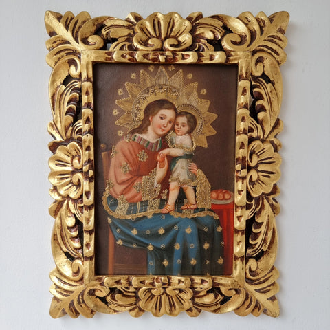 Descubre el arte religioso de las pinturas cuzqueñas: expresiones vibrantes que capturan la devoción y la historia cultural de Perú - Pintura Cuzqueña - Pintura Peruana - Arte Religioso - Escuela Cuzqueña - Virgen - Santos - Arcangel - Pintura Oleo