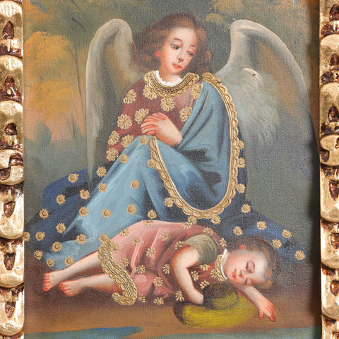 Descubre el arte religioso de las pinturas cuzqueñas: expresiones vibrantes que capturan la devoción y la historia cultural de Perú - Pintura Cuzqueña - Pintura Peruana - Arte Religioso - Escuela Cuzqueña - Virgen - Santos - Arcangel - Pintura Oleo