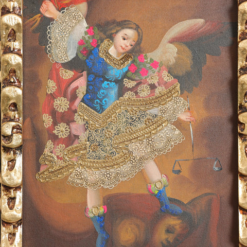 Descubre el arte religioso de las pinturas cuzqueñas: expresiones vibrantes que capturan la devoción y la historia cultural de Perú - Pintura Cuzqueña - Pintura Peruana - Arte Religioso - Escuela Cuzqueña - Virgen - Santos - Arcangel - Pintura Oleo