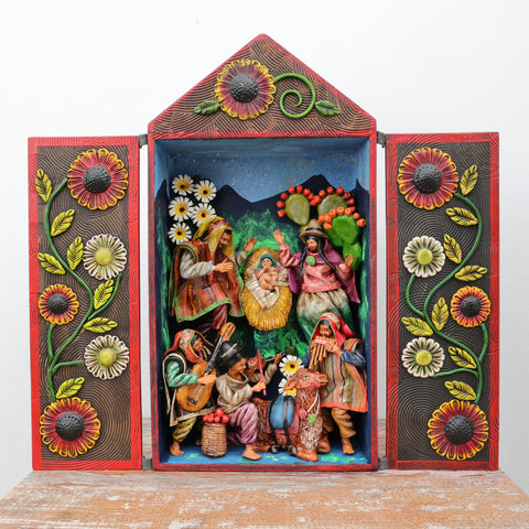 Descubre la magia de los Retablos Ayacuchanos: Arte tradicional peruano que cuenta historias con cada detalle hecho a mano. Perfectos para decorar tu hogar con el Arte Peruano- Retablo Ayacuchano- Artesanía Peruana- Echo a Mano - Decoración Artesanal