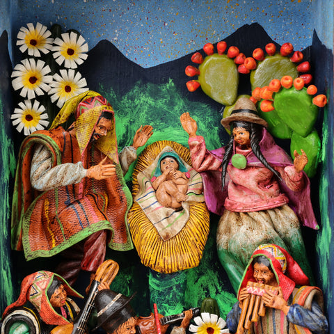 Descubre la magia de los Retablos Ayacuchanos: Arte tradicional peruano que cuenta historias con cada detalle hecho a mano. Perfectos para decorar tu hogar con el Arte Peruano- Retablo Ayacuchano- Artesanía Peruana- Echo a Mano - Decoración Artesanal