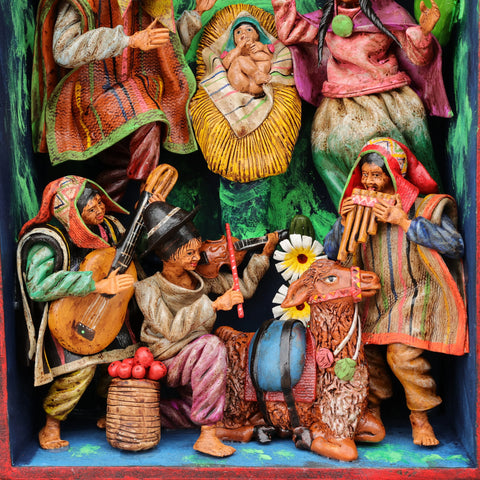 Descubre la magia de los Retablos Ayacuchanos: Arte tradicional peruano que cuenta historias con cada detalle hecho a mano. Perfectos para decorar tu hogar con el Arte Peruano- Retablo Ayacuchano- Artesanía Peruana- Echo a Mano - Decoración Artesanal